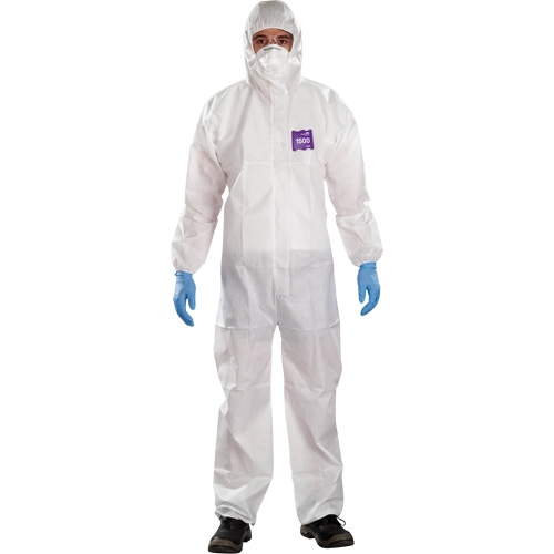 Combinaisons avec col Alphatec Microchem, Grand, Blanc, SMS Chandler Sales