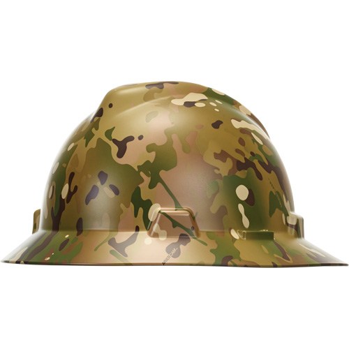 Casque de s&eacute;curit&eacute; &agrave; bordure compl&egrave;te Hydro Dip V-Gard, R&eacute;pond aux normes CSA type 1, Suspension Rochet, Non ventil&eacute; Chandler Sales