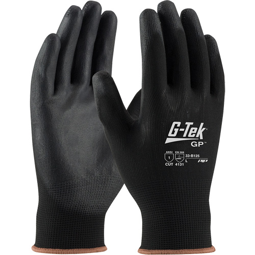 G-Tek&reg; GP Coated Gloves, Small, Polyurethane Coating, 13 Gauge, Nylon Shell Chandler Sales