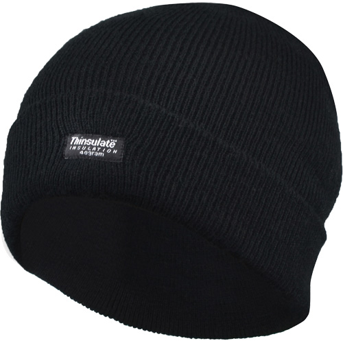 Tuque doubl&eacute;e &agrave; rebord, Doublure en Thinsulate, Taille unique, Noir Chandler Sales