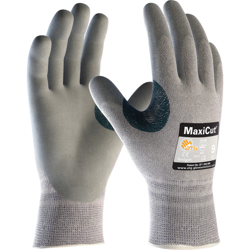 ATG MaxiCut&reg; 5 Seamless Knit Cut Resistant Gloves, Size X-Small, 13 Gauge, Foam Nitrile Coated, Dyneema&reg;/Nylon Shell, ASTM ANSI Level A4/EN 388 Level 4/EN 388 Level C Chandler Sales