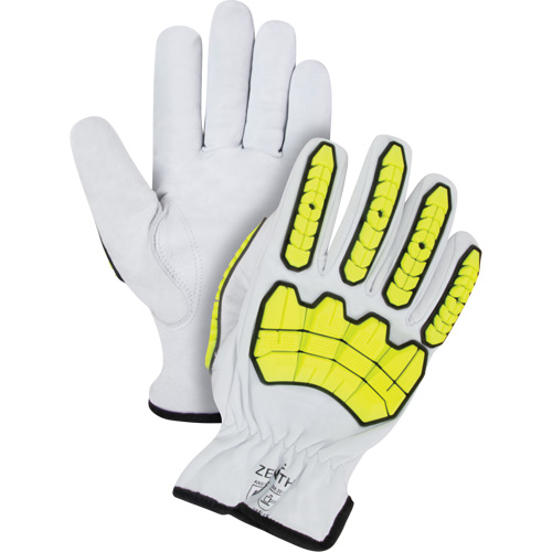 Impact & Cut Resistant Gloves, 2X-Large, Goatskin Palm, Driver Cuff Chandler Sales