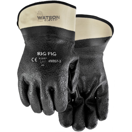 Gants Rig Pig, Taille unique, R&ecirc;vetement Nitrile/PVC, Enveloppe en Jersey Chandler Sales