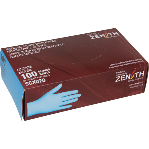 Tactile Medical-Grade Disposable Gloves, Small, Nitrile/Vinyl, 4.5-mil, Powder-Free, Blue, Class 2 Chandler Sales