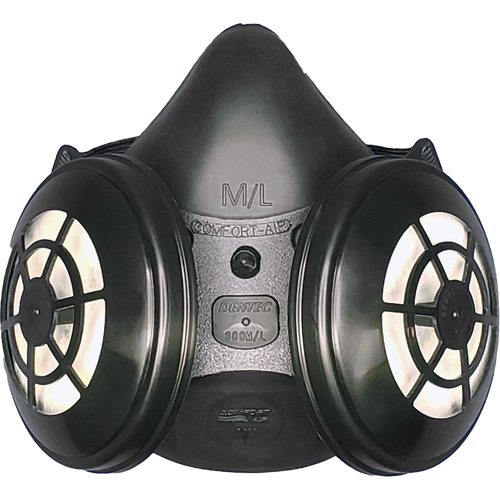 Ensemble de respirateur &agrave; demi-masque N95 Comfort-Air 400Nx noir sans soupape d'expiration, &eacute;lastom&egrave;re/Caoutchouc, Petit/Moyen Chandler Sales