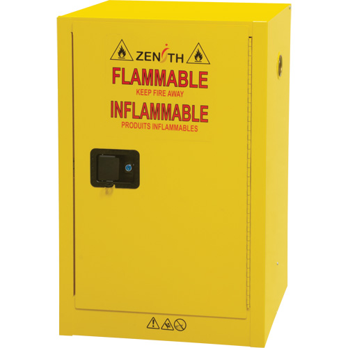 Flammable Aerosol Storage Cabinet, 12 gal., 1 Door, 23" W x 35" H x 18" D Chandler Sales