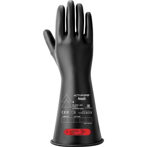 Gants isolants &eacute;lectriques, ASTM classe 0, Taille 10, 11" lo Chandler Sales