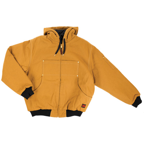 Hooded Duck Bomber Jacket, Men's, Small, Brown Chandler Sales