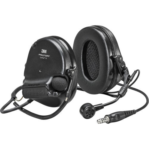 Casque VI NIB avec fils de sortie unique Peltor ComTac, Style Cordon cervical, 22 dB Chandler Sales