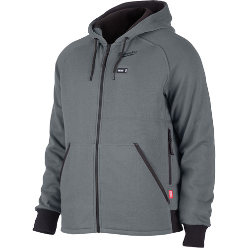 M12 Heated Hoodie Kit, Men's, 2X-Large, Grey, Polyester Chandler Sales