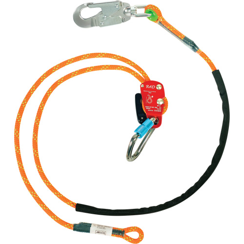 RAD Adjustable Rope Safety Lanyard, 1 Legs, 6', CSA Class F Chandler Sales