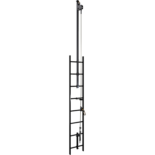 Support de rallonge de remont&eacute;e pour syst&egrave;me de cordage de s&eacute;curit&eacute; vertical Lad-Saf, Acier galvanis&eacute; Chandler Sales