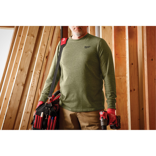 Hybrid Work Tee Shirt, Men's, Small, Green Chandler Sales