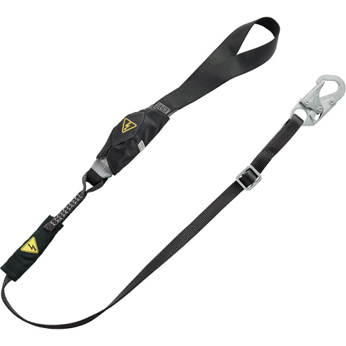 V-Series Utility Energy Absorbing Lanyard, 6', Snap Hook Center, Snap Hook Leg Ends, Nylon Chandler Sales