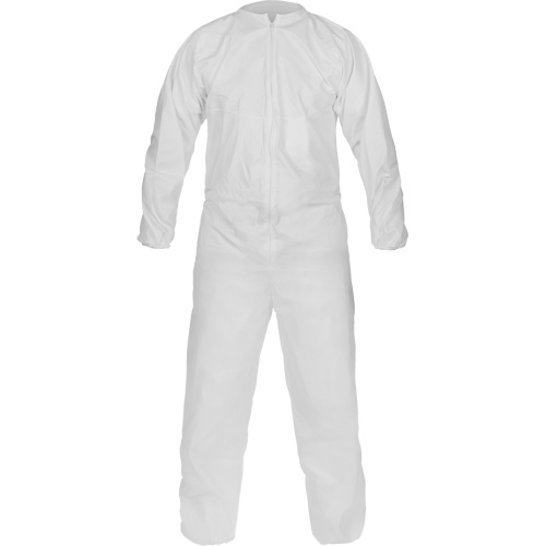 CleanMax&reg; Clean Manufactured Non-Sterile Coverall, Medium, White, Microporous Chandler Sales