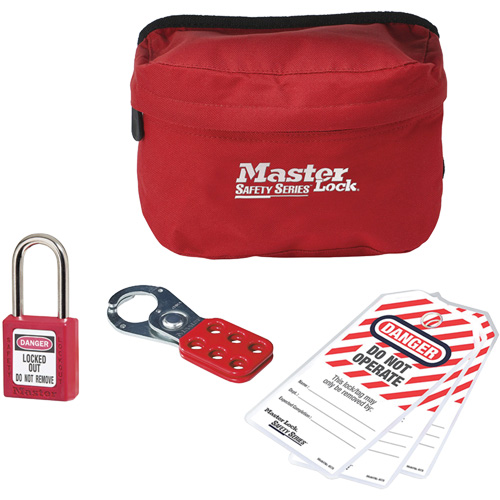 Trousse de cadenassage personnalis&eacute;e avec cadenas en thermoplastique Zenex, 6 composants compris Chandler Sales
