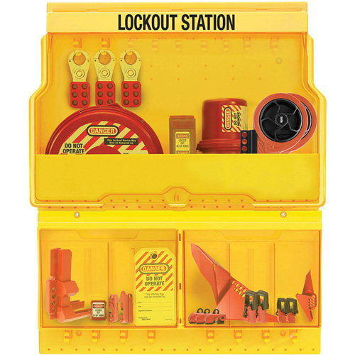 Premier Valve & Electrical Deluxe Lockout Station, None Padlocks, 32 Padlock Capacity, Padlocks Not Included Chandler Sales