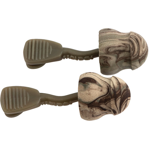 Bouchons d'oreilles en mousse camo sans roulement &agrave; tourner Glide, Vrac - Boîte Chandler Sales