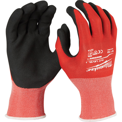 Gants r&eacute;sistant aux coupures, Taille Grand, Rev&ecirc;tement Nitrile, Enveloppe en Nylon/Lycra, ANSI/ISEA 105 niveau 1/EN 388 niveau 1 Chandler Sales