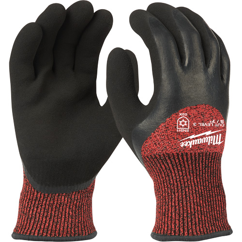 Winter Cut-Resistant Gloves, Size X-Large, 15 Gauge, Rubber Latex Coated, ANSI/ISEA 105 Level 3 Chandler Sales