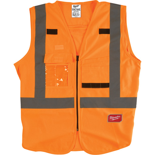 Safety Vest, High Visibility Orange, 4X-Large/5X-Large Chandler Sales