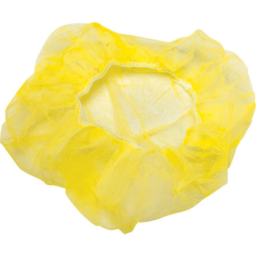 Bonnets bouffants, Polypropyl&egrave;ne, 24", Jaune Chandler Sales