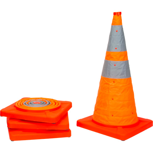 C&ocirc;ne de signalisation repliable, 28" h, Orange Chandler Sales
