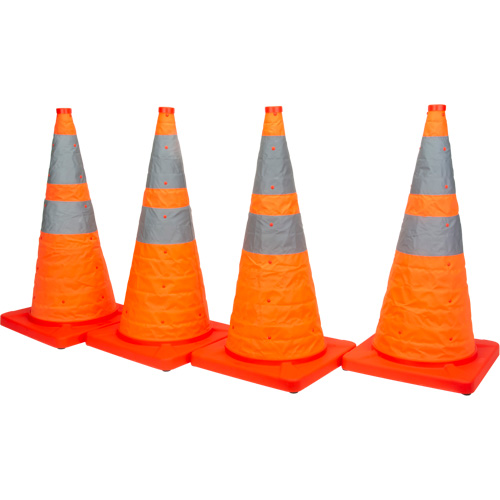 C&ocirc;ne de signalisation repliable, 28" h, Orange Chandler Sales
