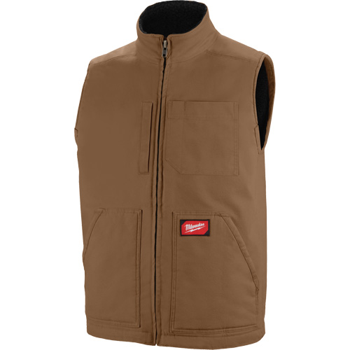 Veste doubl&eacute;e en sherpa ultra-r&eacute;sistante, Hommes, Petit, Brun Chandler Sales