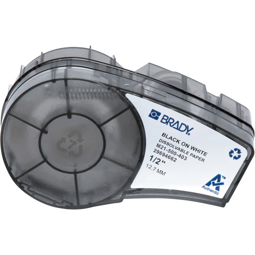 Water Soluble Labels with Ribbon, Black Chandler Sales