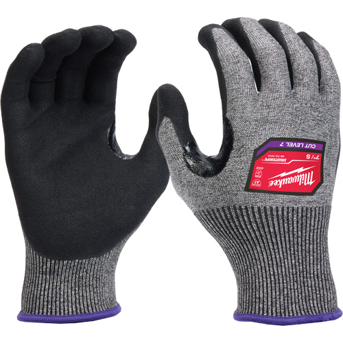 Gants enduits par trempage &agrave; dext&eacute;rit&eacute; &eacute;lev&eacute;e, Taille Petit, Calibre 18, Rev&ecirc;tement Nitrile, Enveloppe en Nylon/Poly&eacute;thyl&egrave;ne/Tungst&egrave;ne, ASTM ANSI niveau A7/EN 388 niveau 4 Chandler Sales