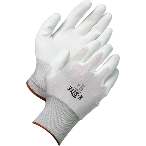 X-Site Coated Gloves, 6/X-Small, Polyurethane Coating, Nylon Shell Chandler Sales