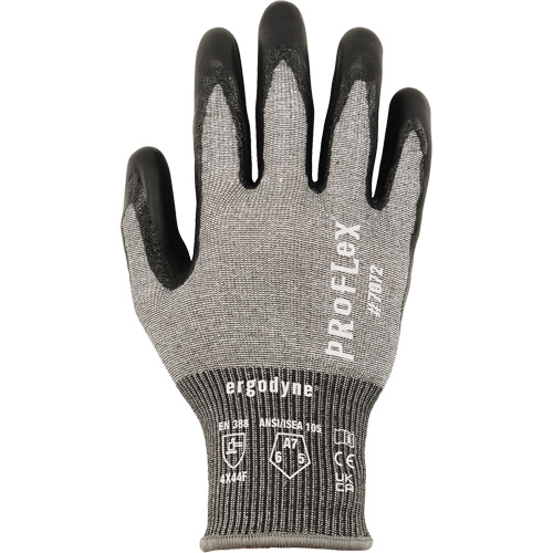 Proflex 7072 Cut-Resistant Gloves, Size Small, 18 Gauge, Nitrile Coated, HPPE/Tungsten Shell, ASTM ANSI Level A7/EN 388 Level F Chandler Sales