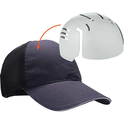 Skullerz 8946 Standard Baseball Cap with Bump Cap Insert, Navy Blue Chandler Sales