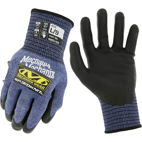 Speedknit S2EC03 Cut-Resistant Gloves, Size Small/7, 18 Gauge, Urethane Coated, HPPE/Tungsten Shell, ASTM ANSI Level A7/EN 388 Level F Chandler Sales