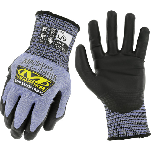 Gants r&eacute;sistants aux coupures SpeeKnit S2EC33, Taille Petit/7, Calibre 18, Rev&ecirc;tement Ur&eacute;thane, Enveloppe en PEHP/Tungst&egrave;ne, ASTM ANSI niveau A5/EN 388 niveau D Chandler Sales