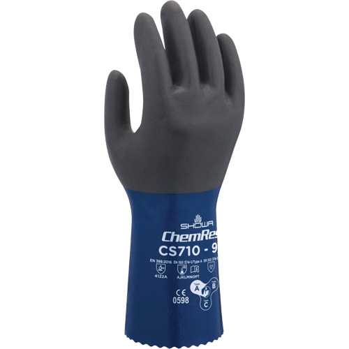 CS710 Chemical-Resistant Gloves, Size 7, 12" L, Polyester Chandler Sales