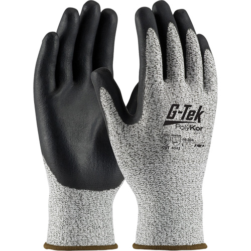 Gants r&eacute;sistants &agrave; la coupe G-Tek, Taille T-petit, Calibre 13, Rev&ecirc;tement Nitrile, Enveloppe en PolyKor, ASTM ANSI niveau A2/EN 388 niveau 3/EN 388 niveau B Chandler Sales