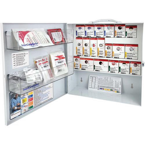 Armoire pour premiers soins SmartCompliance, R&eacute;pond &agrave; la norme CSA Z1220-17 type 2 environnements &agrave; faible risque, Petit (2-25 travailleurs) Chandler Sales