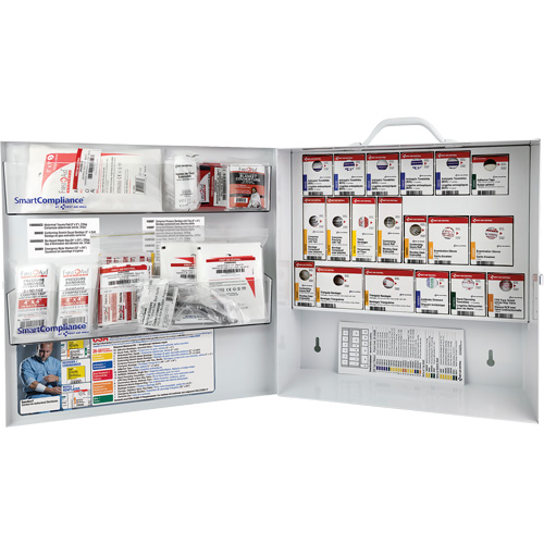 Armoire pour premiers soins SmartCompliance, R&eacute;pond &agrave; la norme CSA Z1220-17 type 2 environnements &agrave; faible risque, Moyen (26-50 travailleurs) Chandler Sales