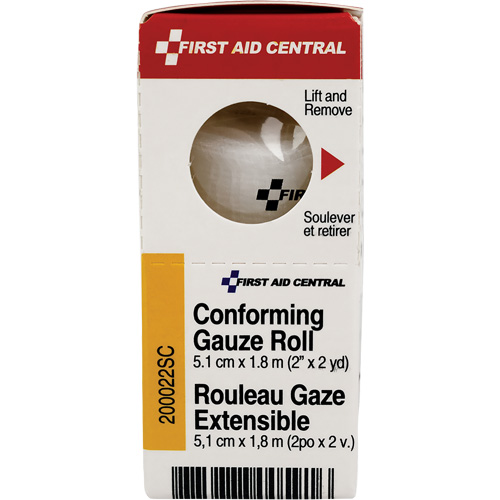 Recharge de bandage en gaze &eacute;tirable et conforme SmartCompliance, Rouleau, 6' lo x 2" la, St&eacute;rile, Dispositif m&eacute;dical Classe 1 Chandler Sales