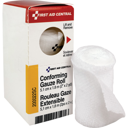 Recharge de bandage en gaze &eacute;tirable et conforme SmartCompliance, Rouleau, 6' lo x 2" la, St&eacute;rile, Dispositif m&eacute;dical Classe 1 Chandler Sales