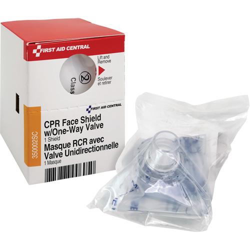 SmartCompliance&reg; Refill CPR Faceshield with One-Way Valve, Single Use Faceshield, Class 2 Chandler Sales