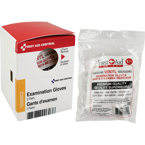 Recharge de gants d'examen SmartCompliance, Vinyle, Sans poudre, Transparent, Classe 2 Chandler Sales
