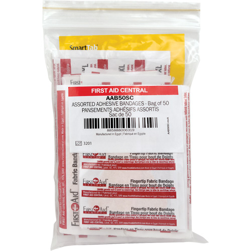 SmartCompliance&reg; Refill Adhesive Bandages, Assorted, Fabric/Plastic, Non-Sterile Chandler Sales