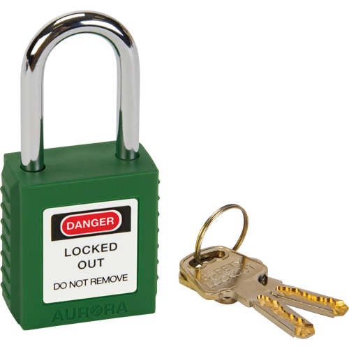 Verrouillage pour les consignations, Cadenas de s&eacute;curit&eacute;, Cl&eacute;s diff&eacute;rentes, Thermoplastique, Largeur de 1-1/2" Chandler Sales