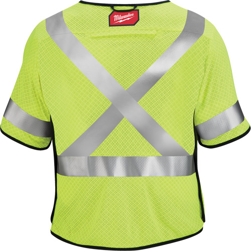 Breakaway Mesh Safety Vest, Black/High Visibility Lime-Yellow, Medium/Small Chandler Sales