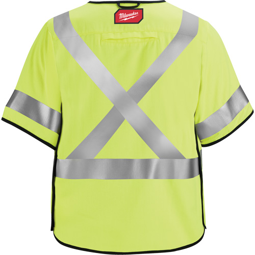 Breakaway Mesh Safety Vest, Black/High Visibility Lime-Yellow, Medium/Small Chandler Sales
