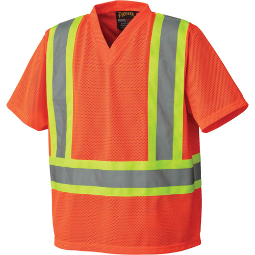 5992P Safety T-Shirt, Polyester, Small, High Visibility Orange Chandler Sales
