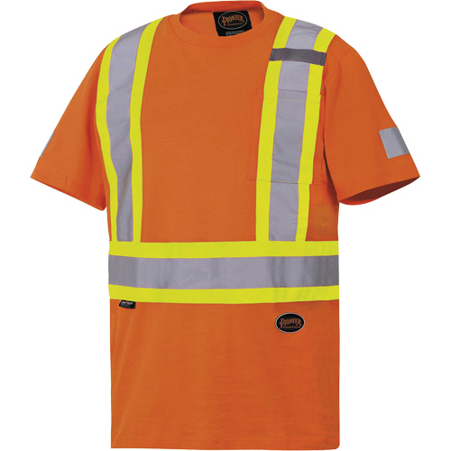 6978 Safety T-Shirt, Cotton, Large, Orange Chandler Sales